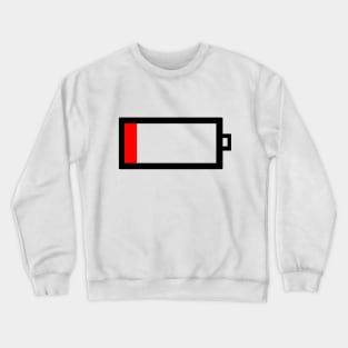 low battery Crewneck Sweatshirt